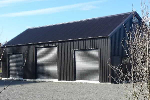 3-bay garage with gable roof