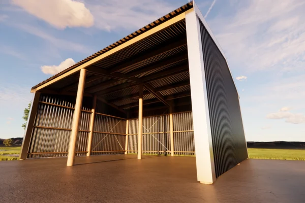 7.2 x 6.0m - Bay Gable Render - technical render only - technical render only